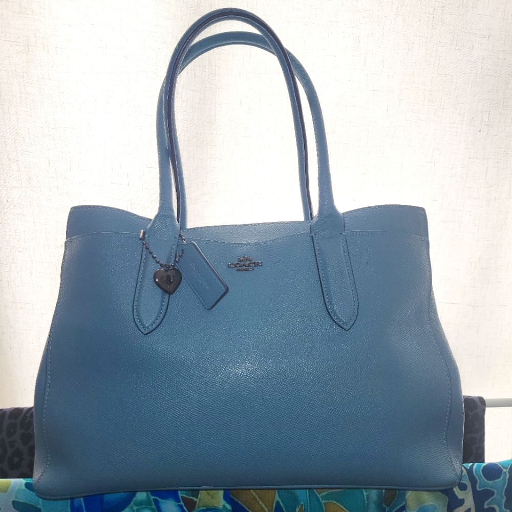 Coach "Bailey" carry all handbag purse. Robin egg blue.